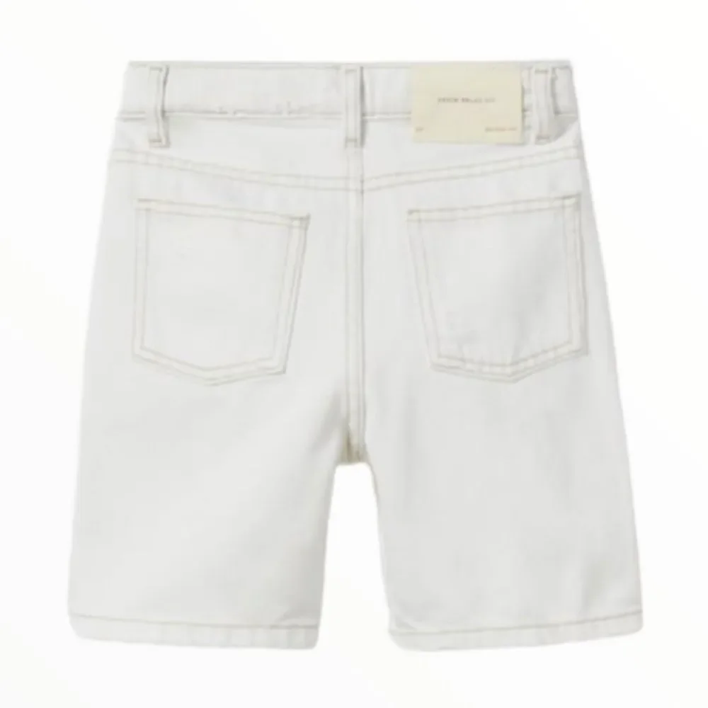 ZARA Kids | Ecru | RIPPED DENIM SHORTS